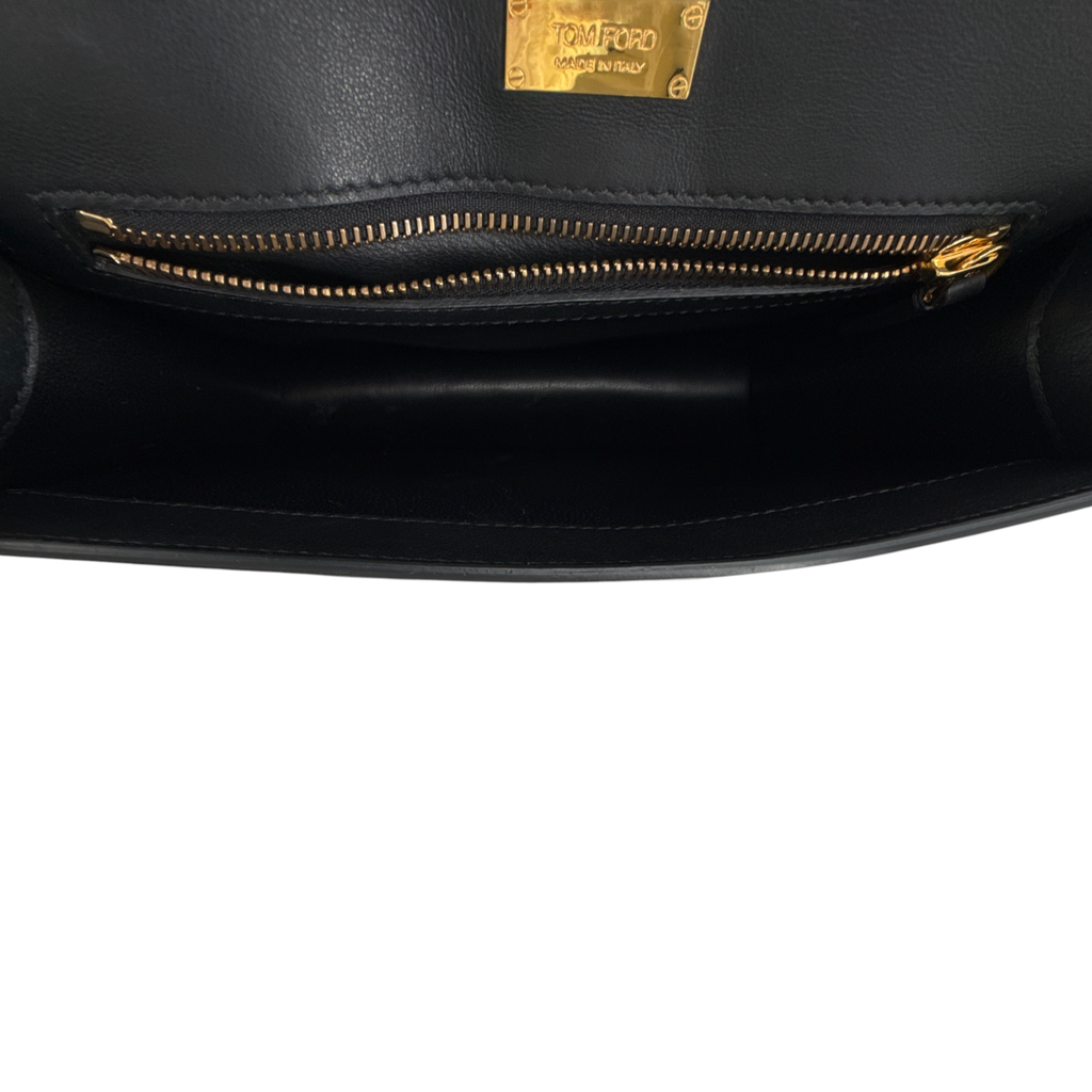 TOM FORD Tara Chain Tejus Lizard Shoulder Bag Tom Ford