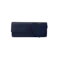 TORY BURCH Leather Heart Clutch in Tory Navy Tory Burch