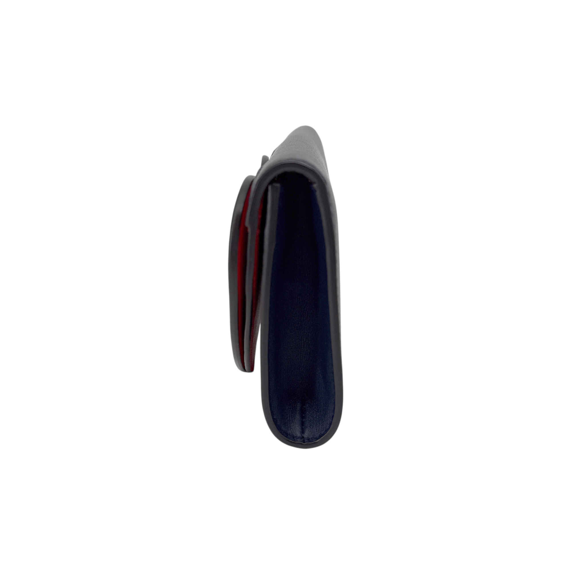 TORY BURCH Leather Heart Clutch in Tory Navy Tory Burch
