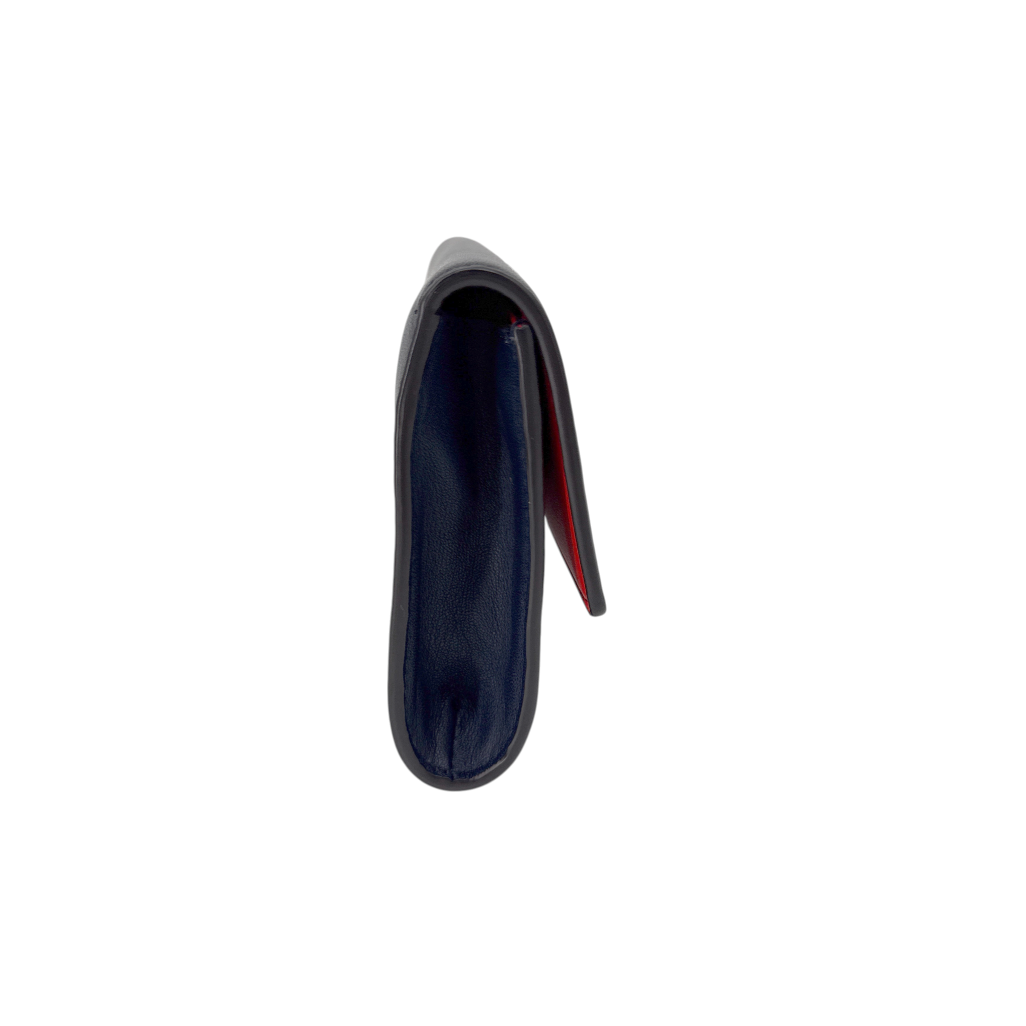 TORY BURCH Leather Heart Clutch in Tory Navy Tory Burch