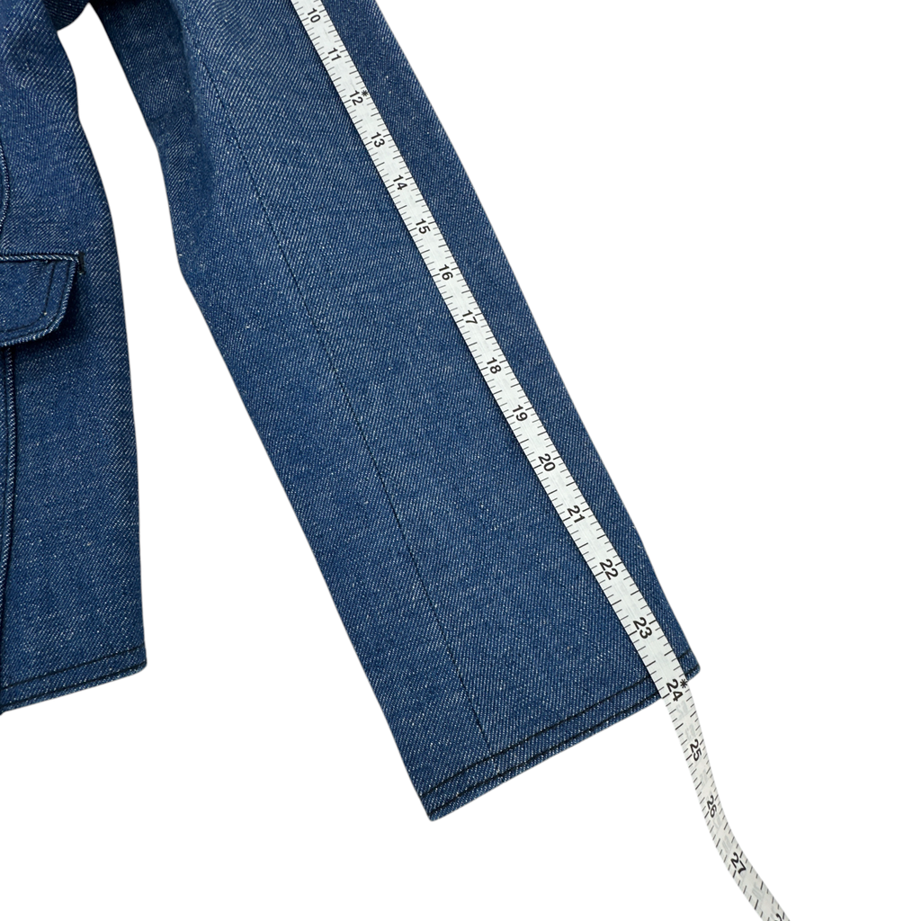 TORY BURCH Raw Denim Blazer in Unwashed Rinse 4|S Tory Burch