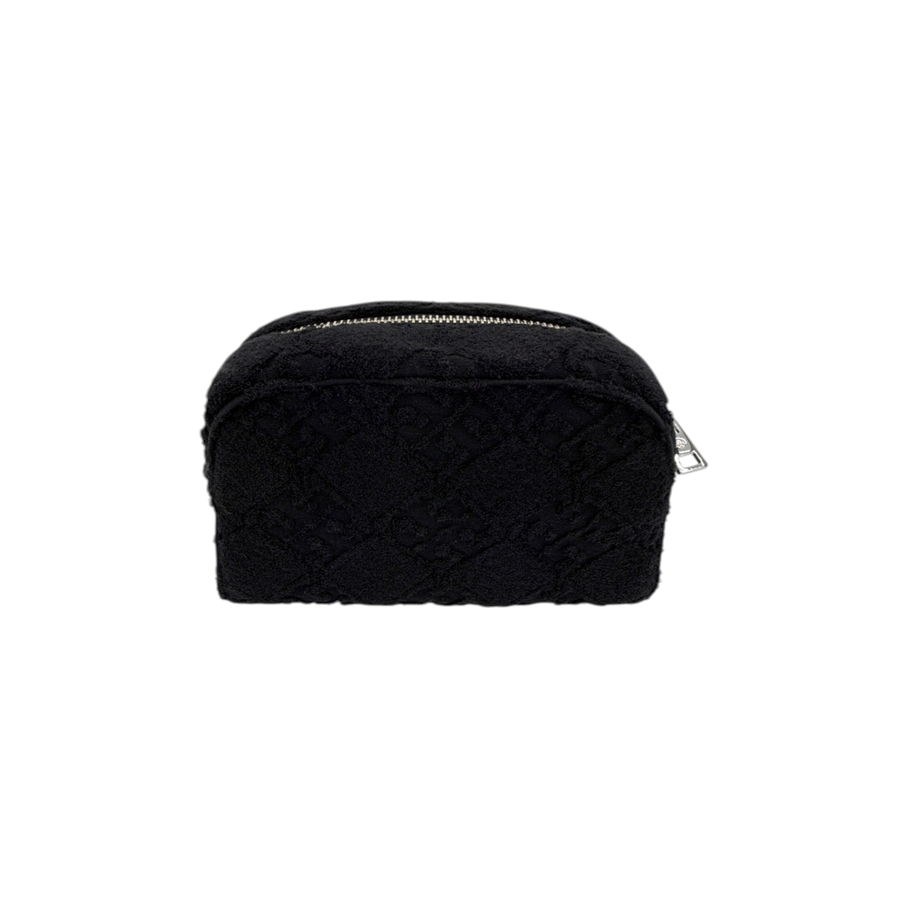 TORY BURCH T Monogram Terry Pouch in Black Tory Burch