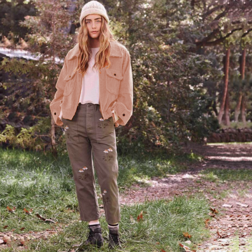 The GREAT. The Boxy Zip Jacket in Blush 0|XS The Great.