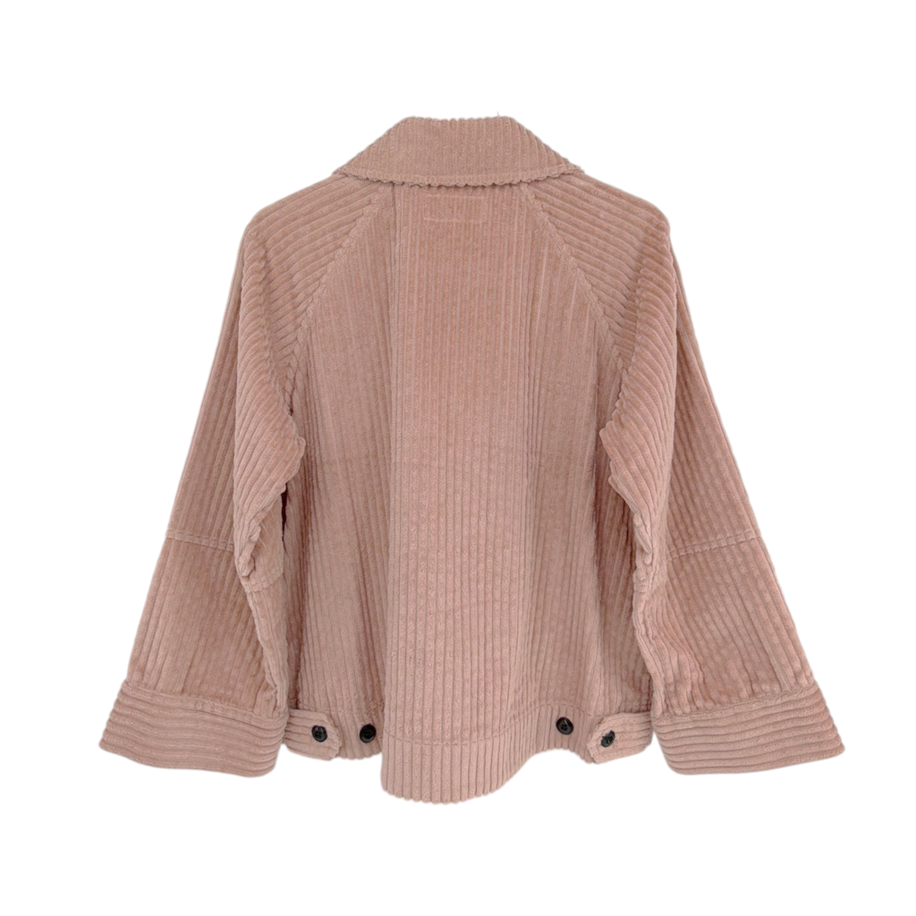 The GREAT. The Boxy Zip Jacket in Blush 0|XS The Great.