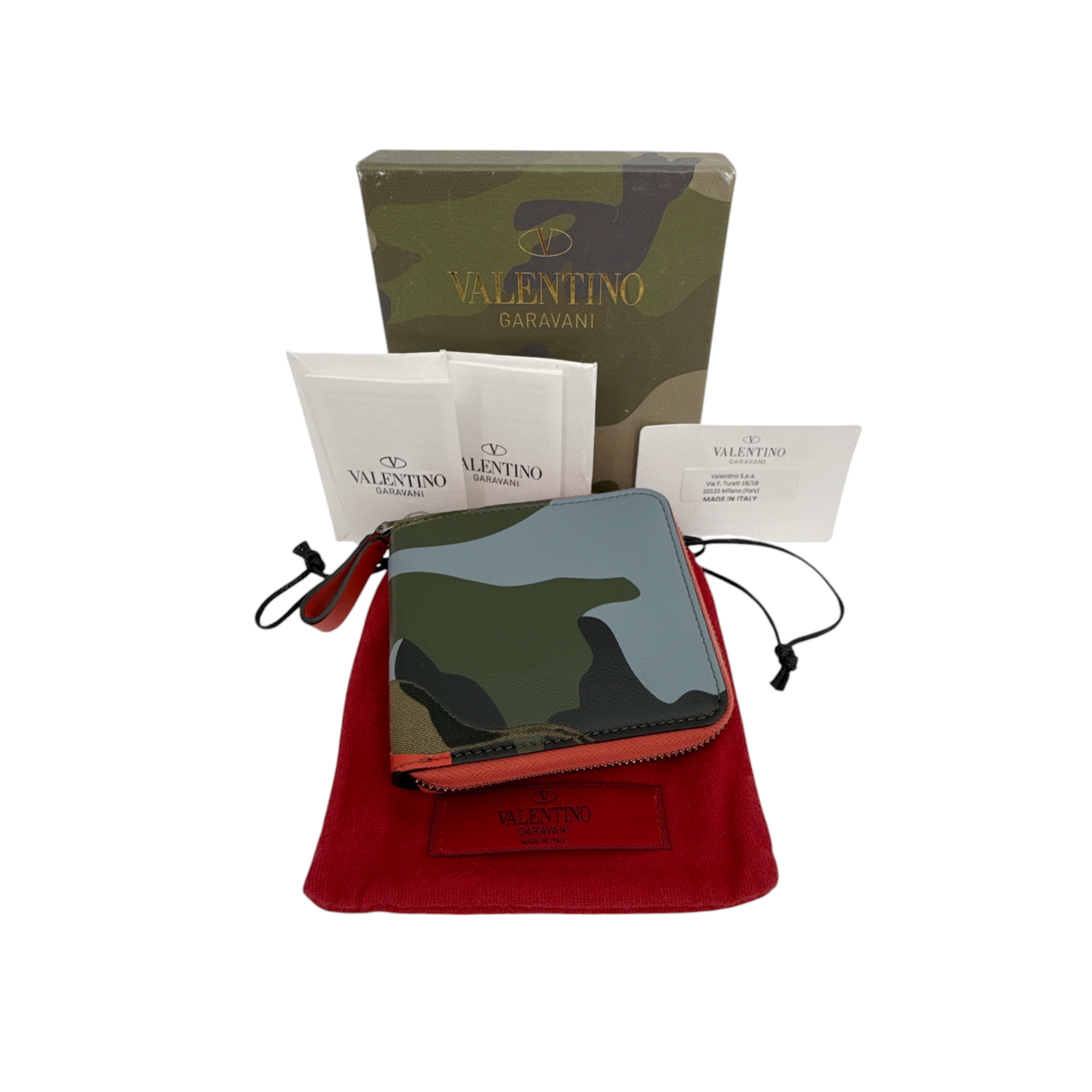 VALENTINO GARAVANI Camouflage Zip Wallet Valentino Garavani