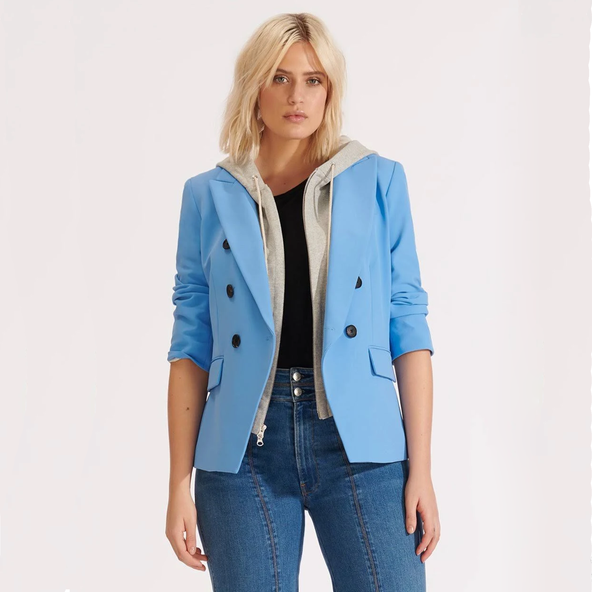 VERONICA BEARD Empire Dickey Jacket in Cornflower 2 Veronica Beard