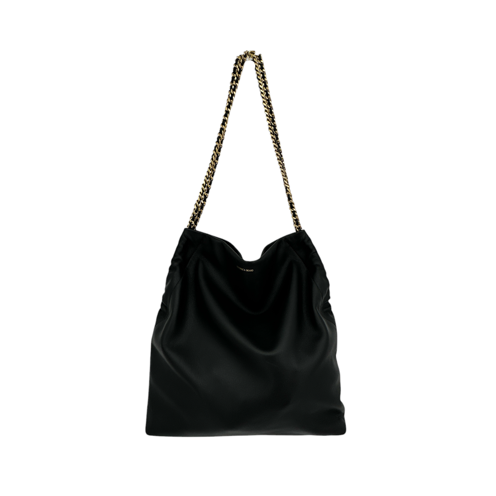 VERONICA BEARD Leather Slouch Bag in Black Veronica Beard