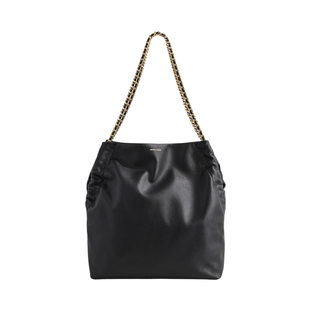 VERONICA BEARD Leather Slouch Bag in Black Veronica Beard