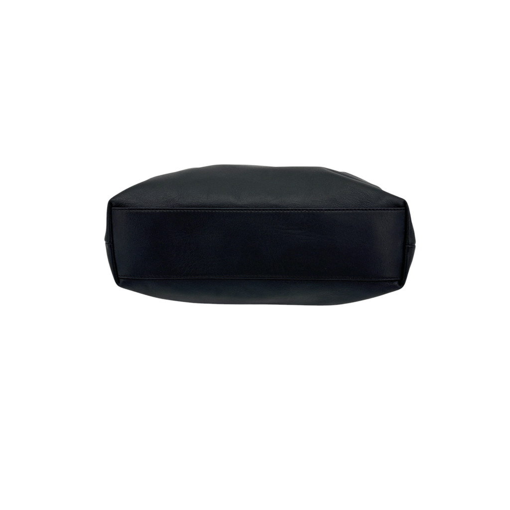 VERONICA BEARD Leather Slouch Bag in Black Veronica Beard