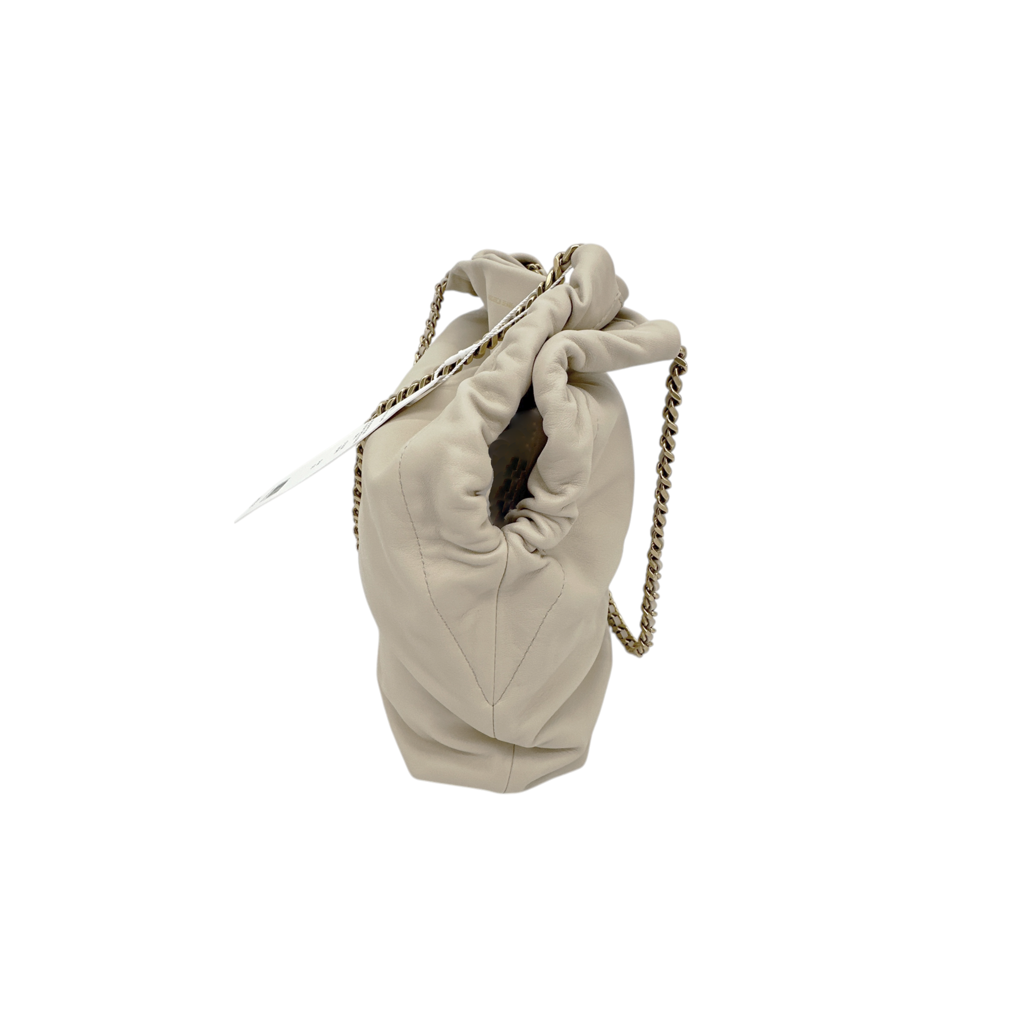 VERONICA BEARD Leather Slouch Bag in Ivory Veronica Beard