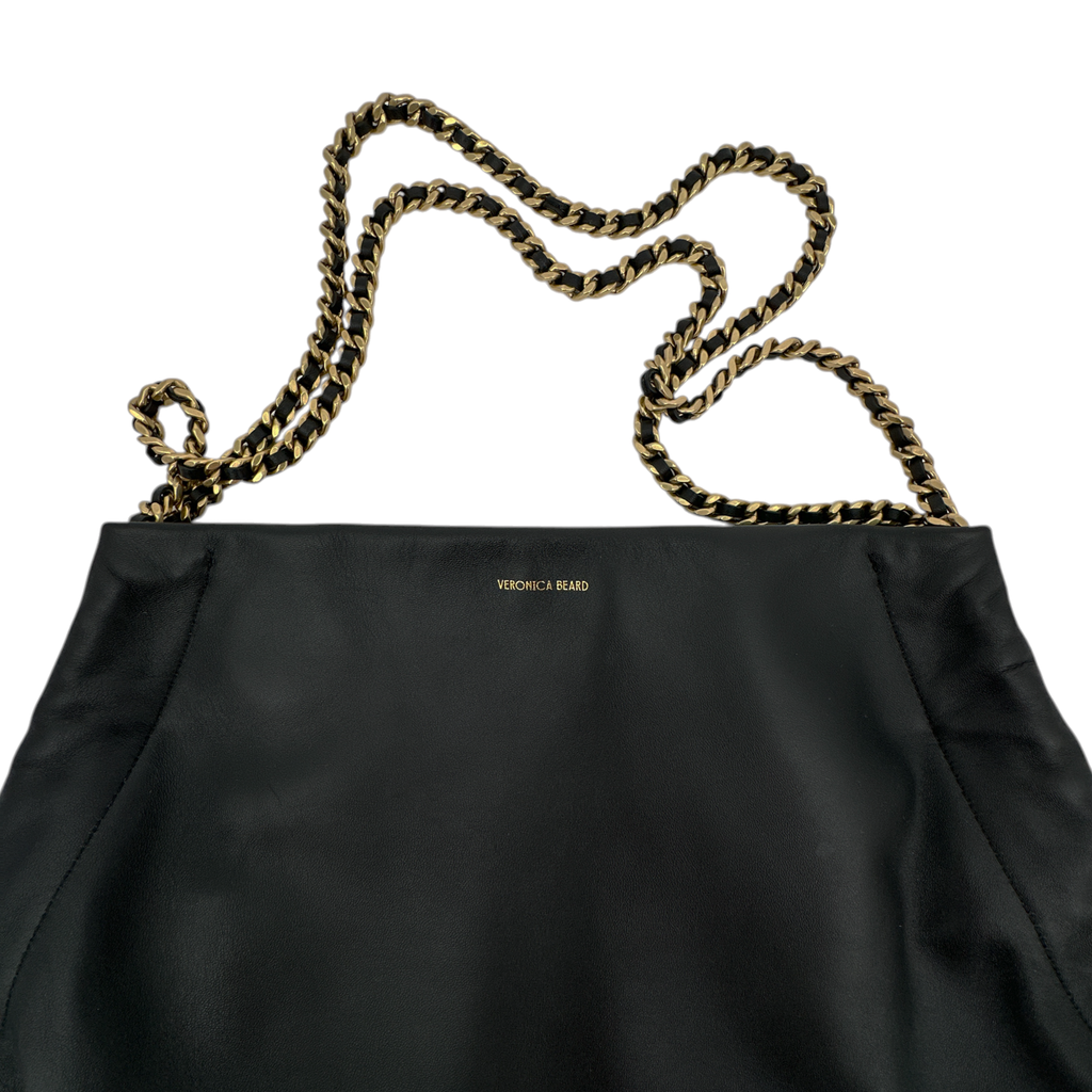 VERONICA BEARD Leather Slouch Bag in Black Veronica Beard