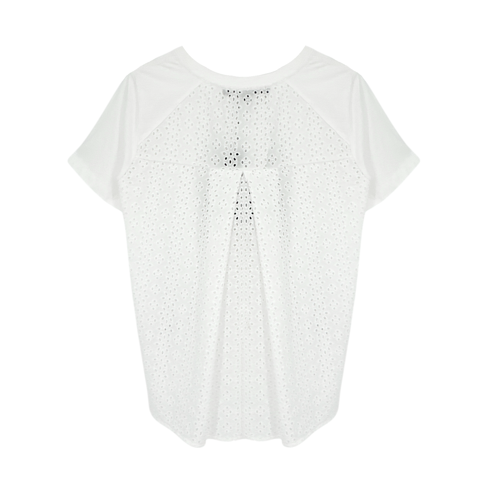 VERONICA BEARD Mauna Eyelet Tee in White S Veronica Beard