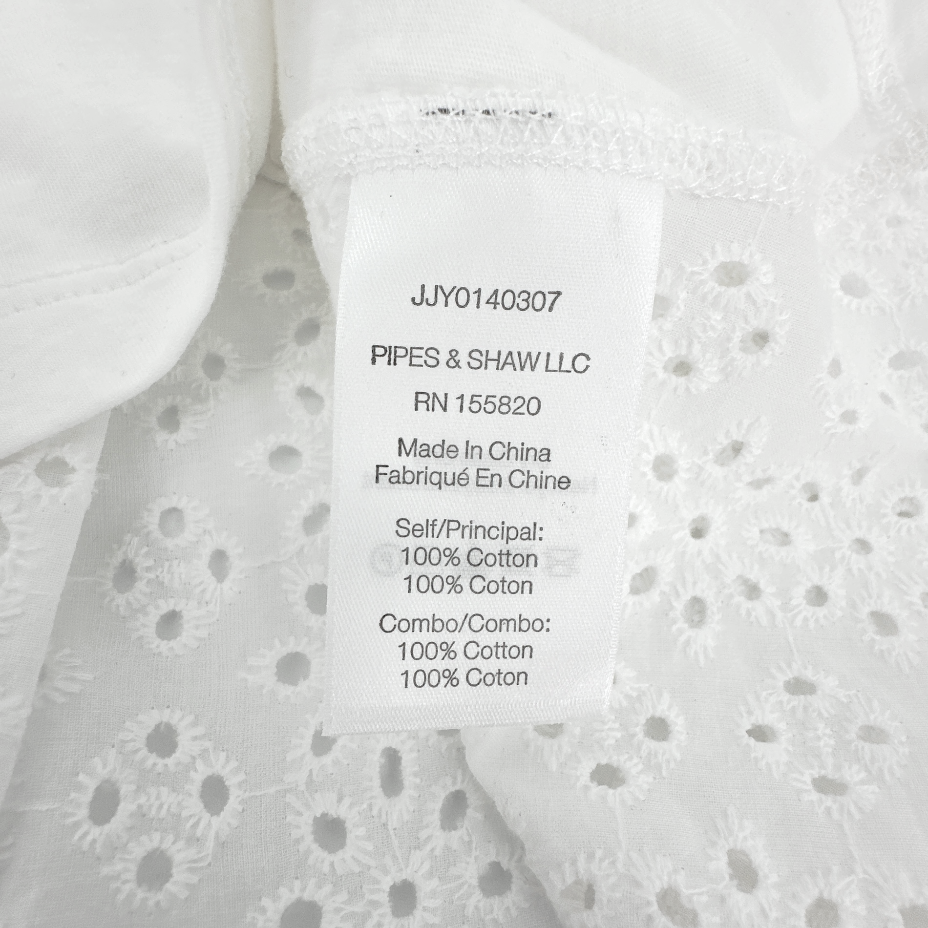VERONICA BEARD Mauna Eyelet Tee in White S Veronica Beard