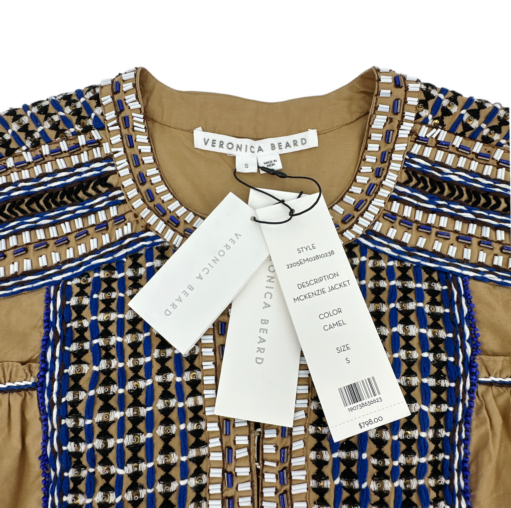 VERONICA BEARD Mckenzie Embellished Jacket S Veronica Beard