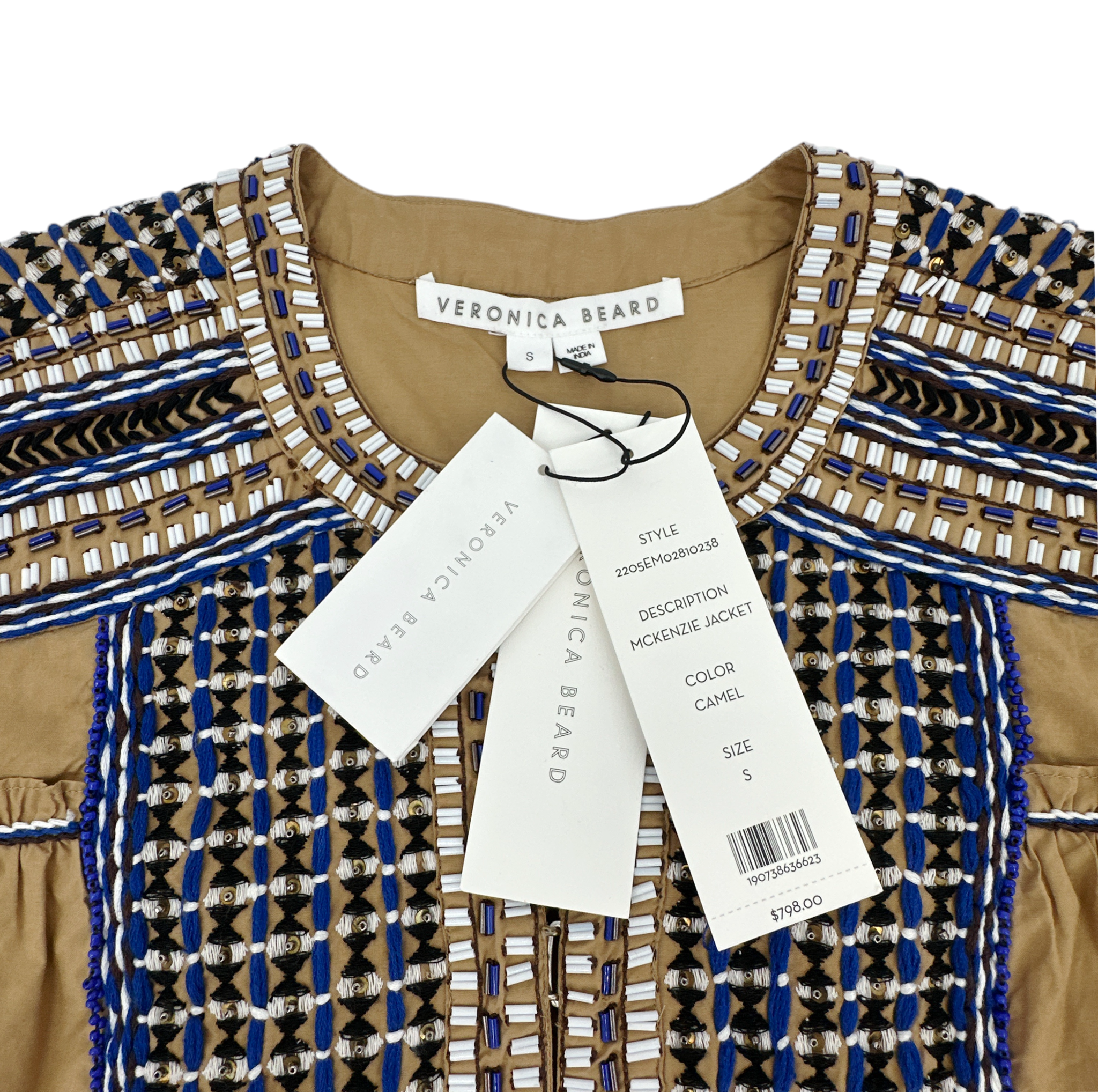 VERONICA BEARD Mckenzie Embellished Jacket S Veronica Beard