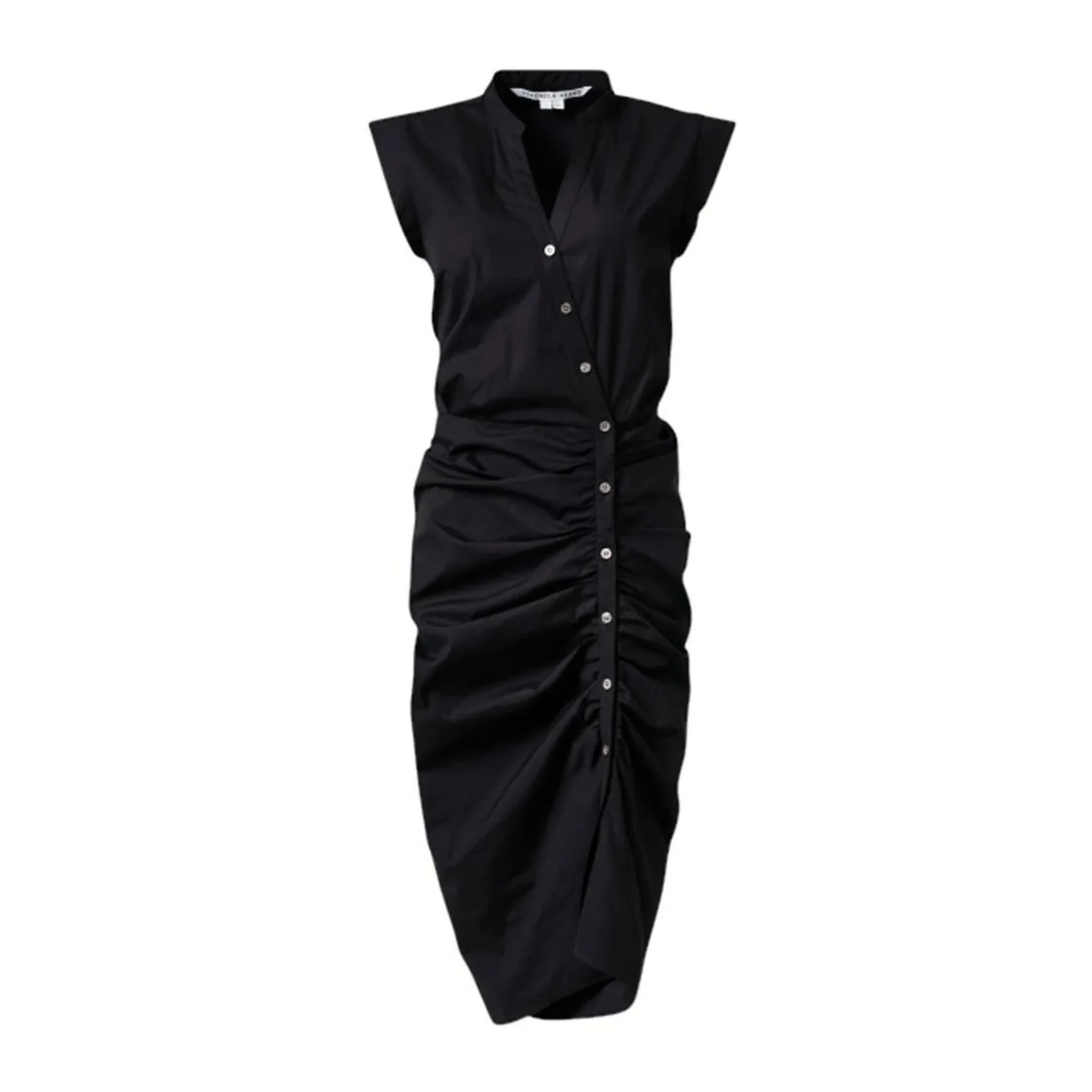 VERONICA BEARD Ruched Shirt Dress 0 Veronica Beard