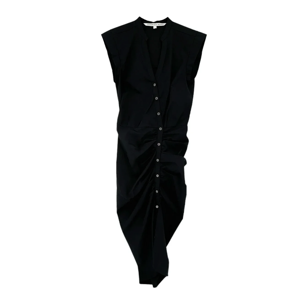 VERONICA BEARD Ruched Shirt Dress 0 Veronica Beard