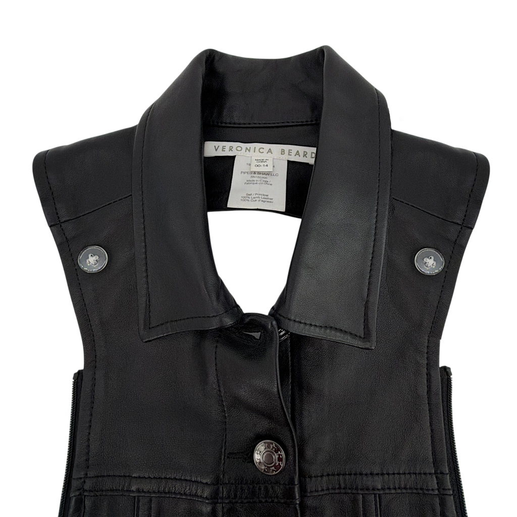 VERONICA BEARD Slate Dickey Lamb Leather Veronica Beard