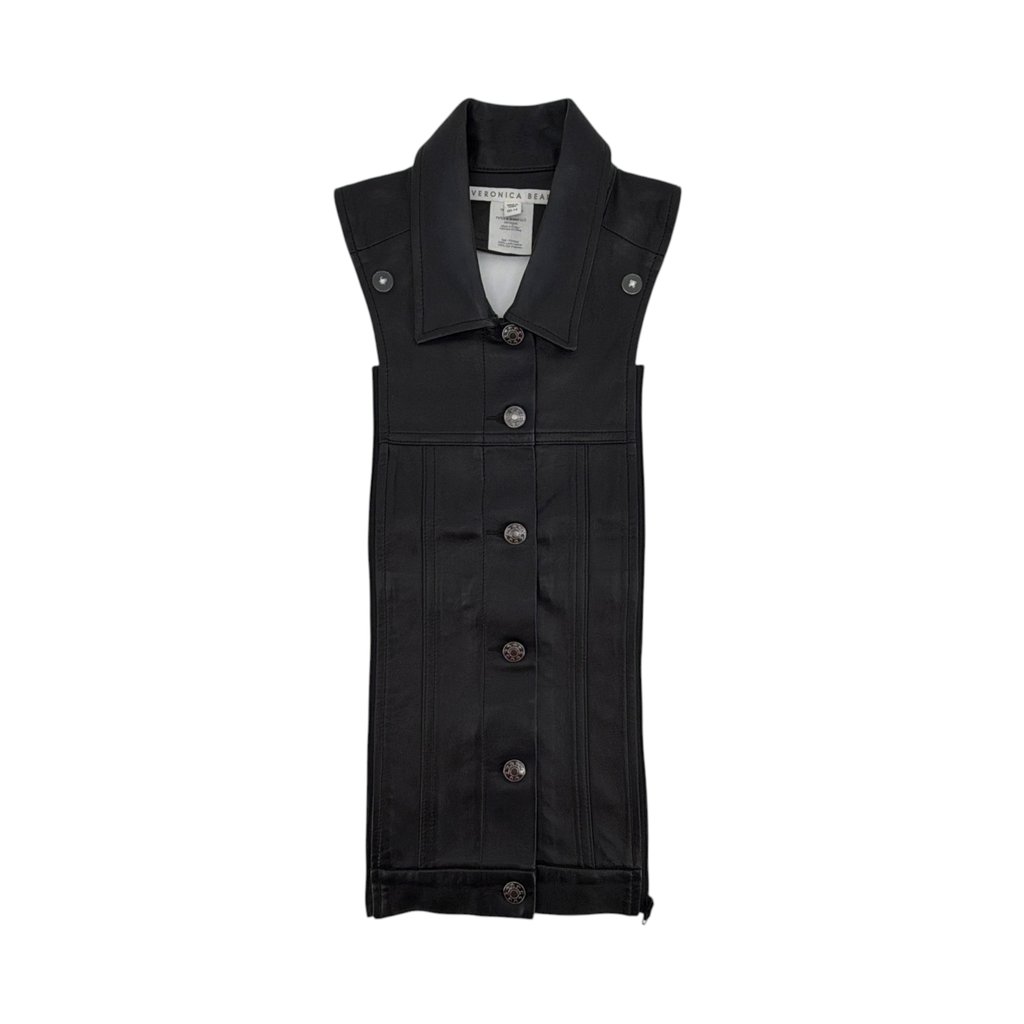 VERONICA BEARD Slate Dickey Lamb Leather Veronica Beard