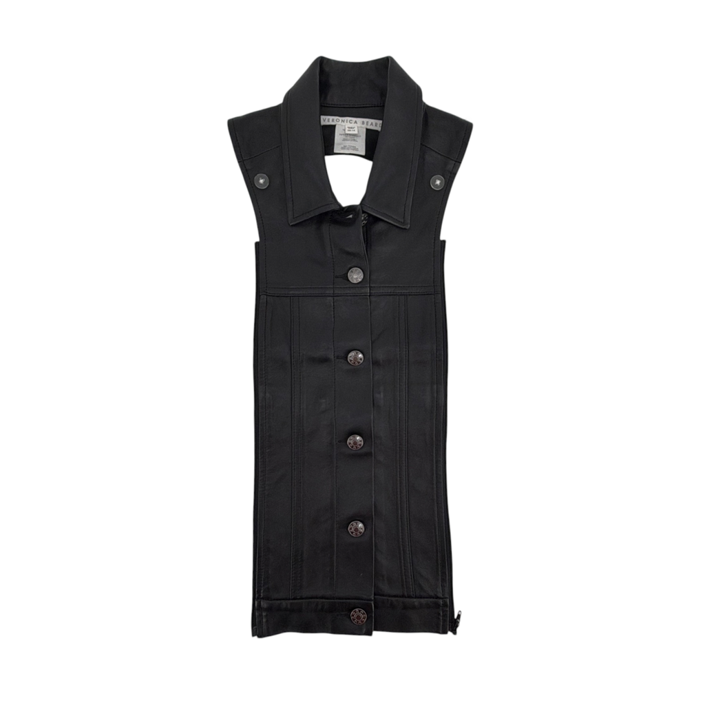 VERONICA BEARD Slate Dickey Lamb Leather Veronica Beard