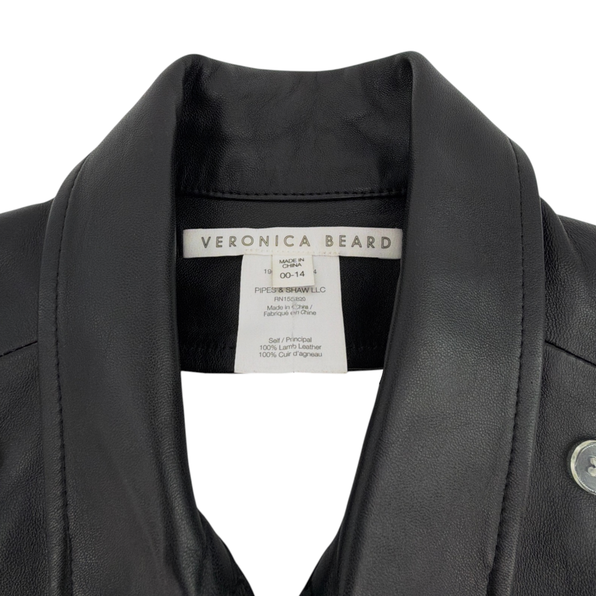 VERONICA BEARD Slate Dickey Lamb Leather Veronica Beard