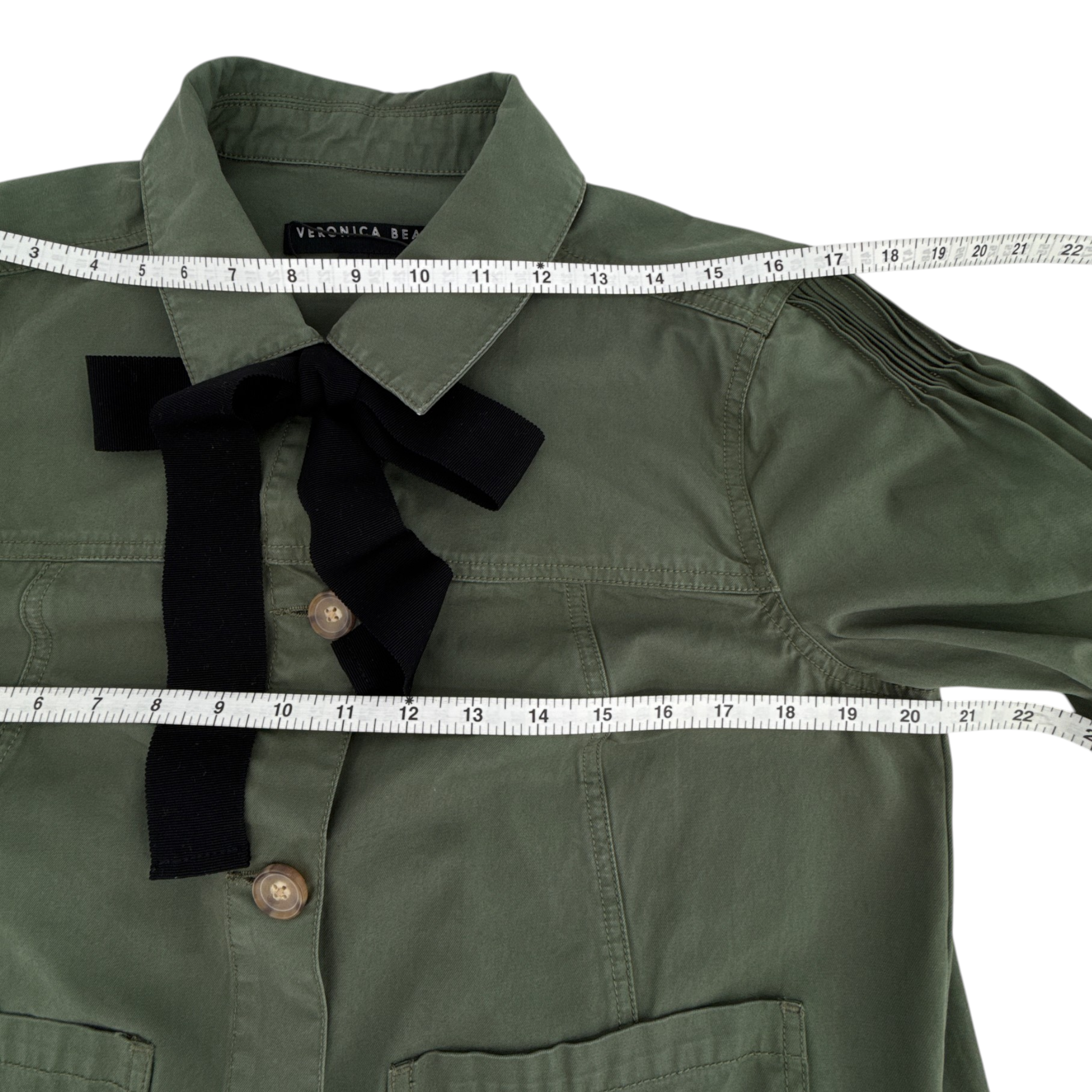 VERONICA BEARD Weslyn Jacket Army Green M Veronica Beard