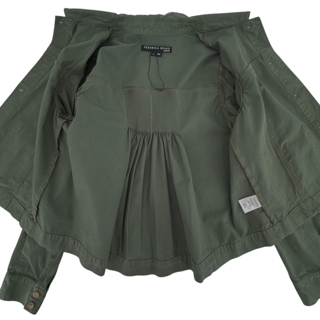 VERONICA BEARD Weslyn Jacket Army Green M Veronica Beard