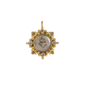 VIRGINS SAINTS & ANGELS VSA Cloister Sacred Heart Medallion in Gold Virgins Saints & Angels