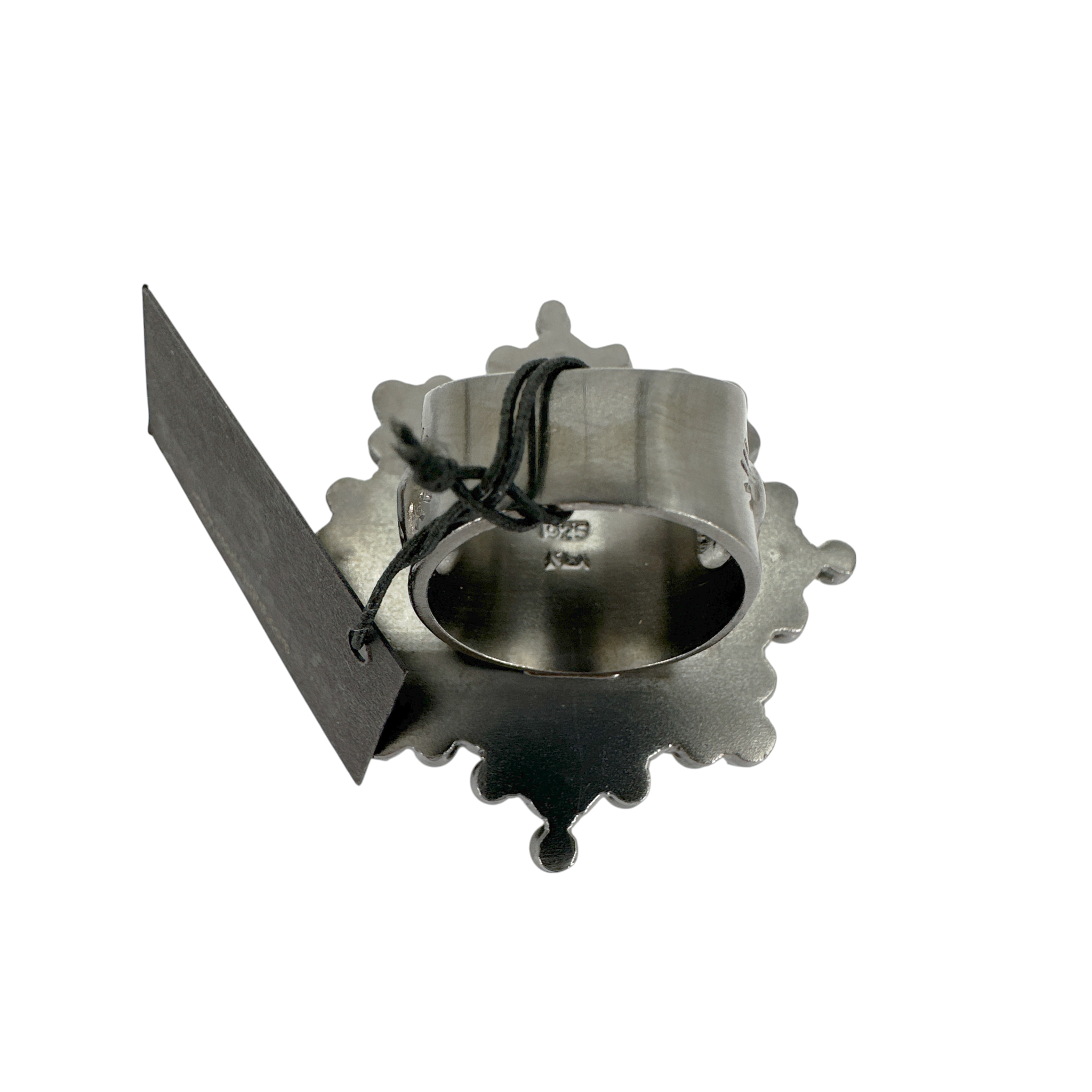 VIRGINS SAINTS & ANGELS VSA Cloister Sacred Heart Ring Gunmetal Size 6 Virgins Saints & Angels