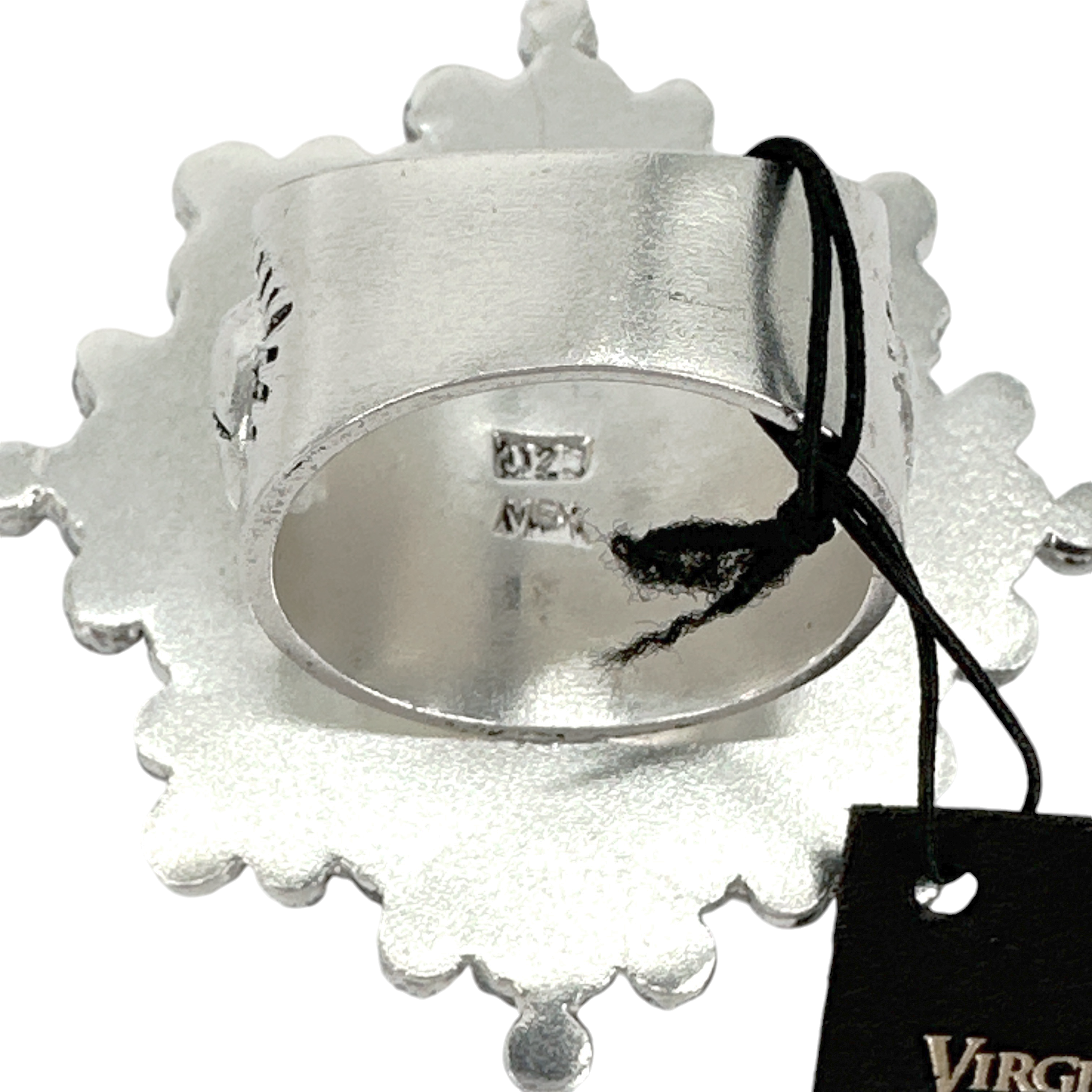 VIRGINS SAINTS & ANGELS VSA Cloister Sacred Heart Ring Silver Size 6 Virgins Saints & Angels