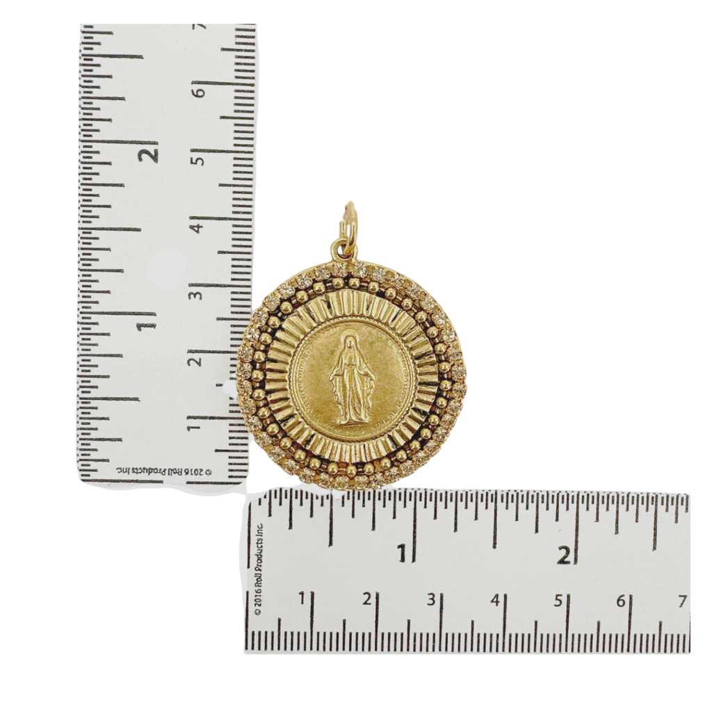 VIRGINS SAINTS & ANGELS VSA Disco Virgin Charm in Gold Virgins Saints & Angels