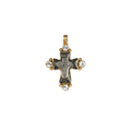 VIRGINS SAINTS & ANGELS VSA Maria Cross Medallion in Gold Virgins Saints & Angels