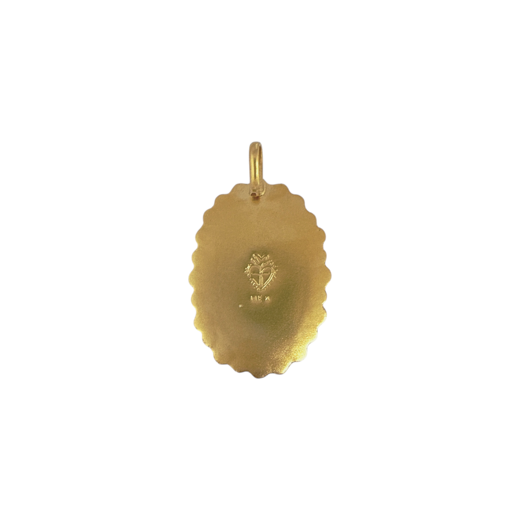 VIRGINS SAINTS & ANGELS VSA Milagrosa Medallion in Gold Virgins Saints & Angels