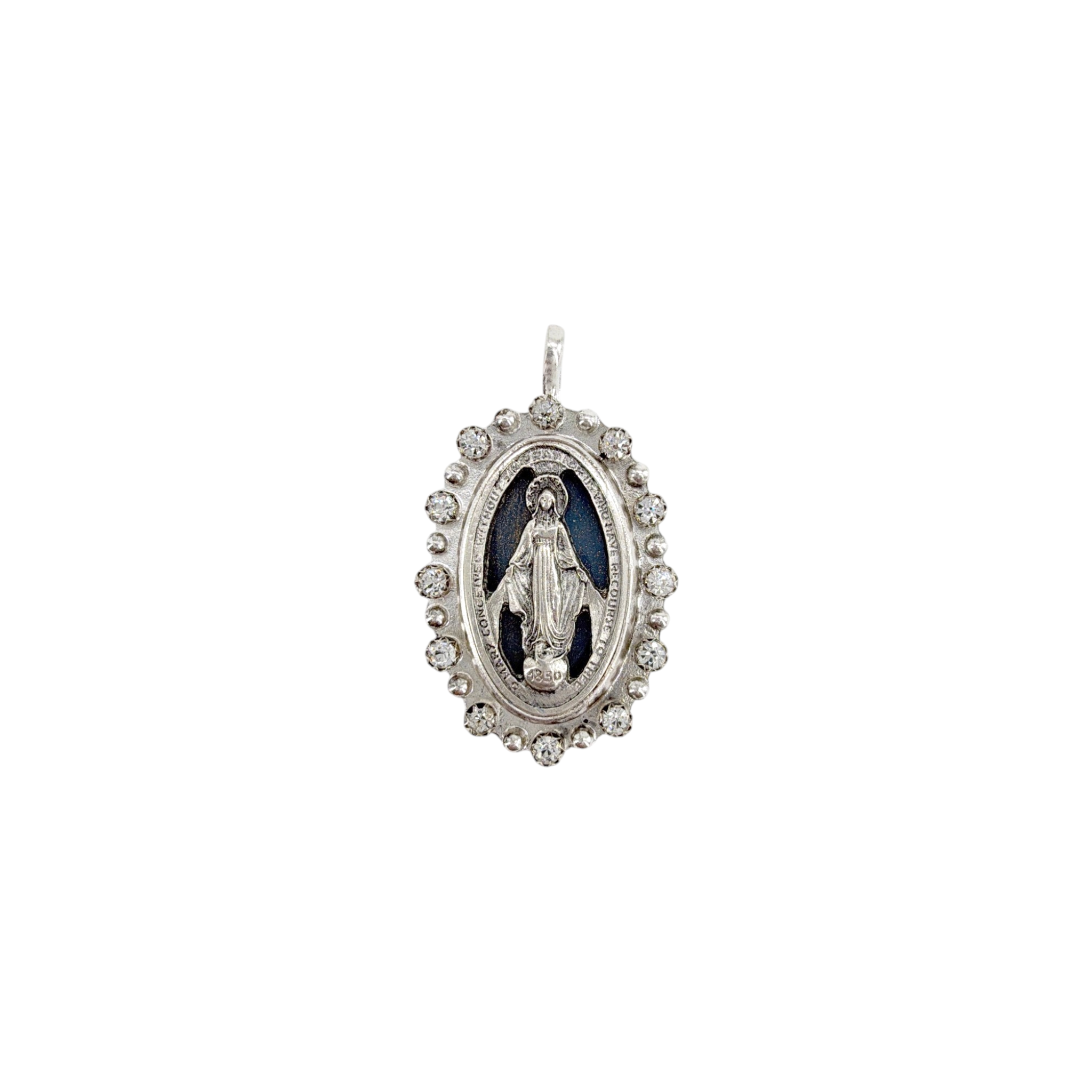 VIRGINS SAINTS & ANGELS VSA Milagrosa Medallion in Silver Virgins Saints & Angels