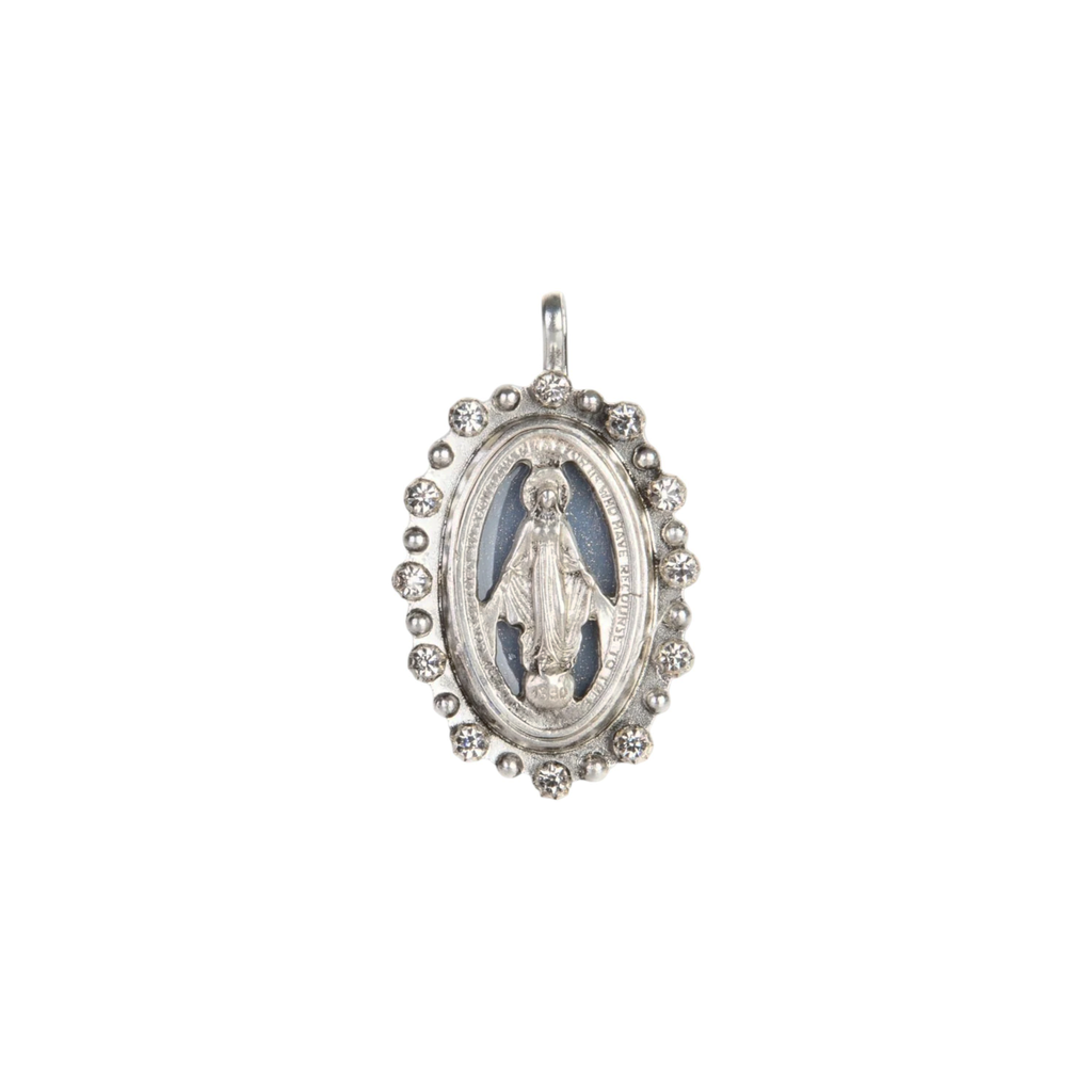 VIRGINS SAINTS & ANGELS VSA Milagrosa Medallion in Silver Virgins Saints & Angels