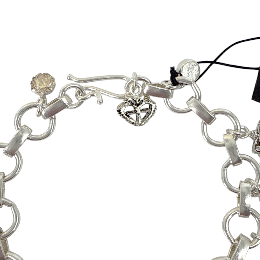 VIRGINS SAINTS & ANGELS VSA Retablo Framed Charm Bracelet Silver Virgins Saints & Angels