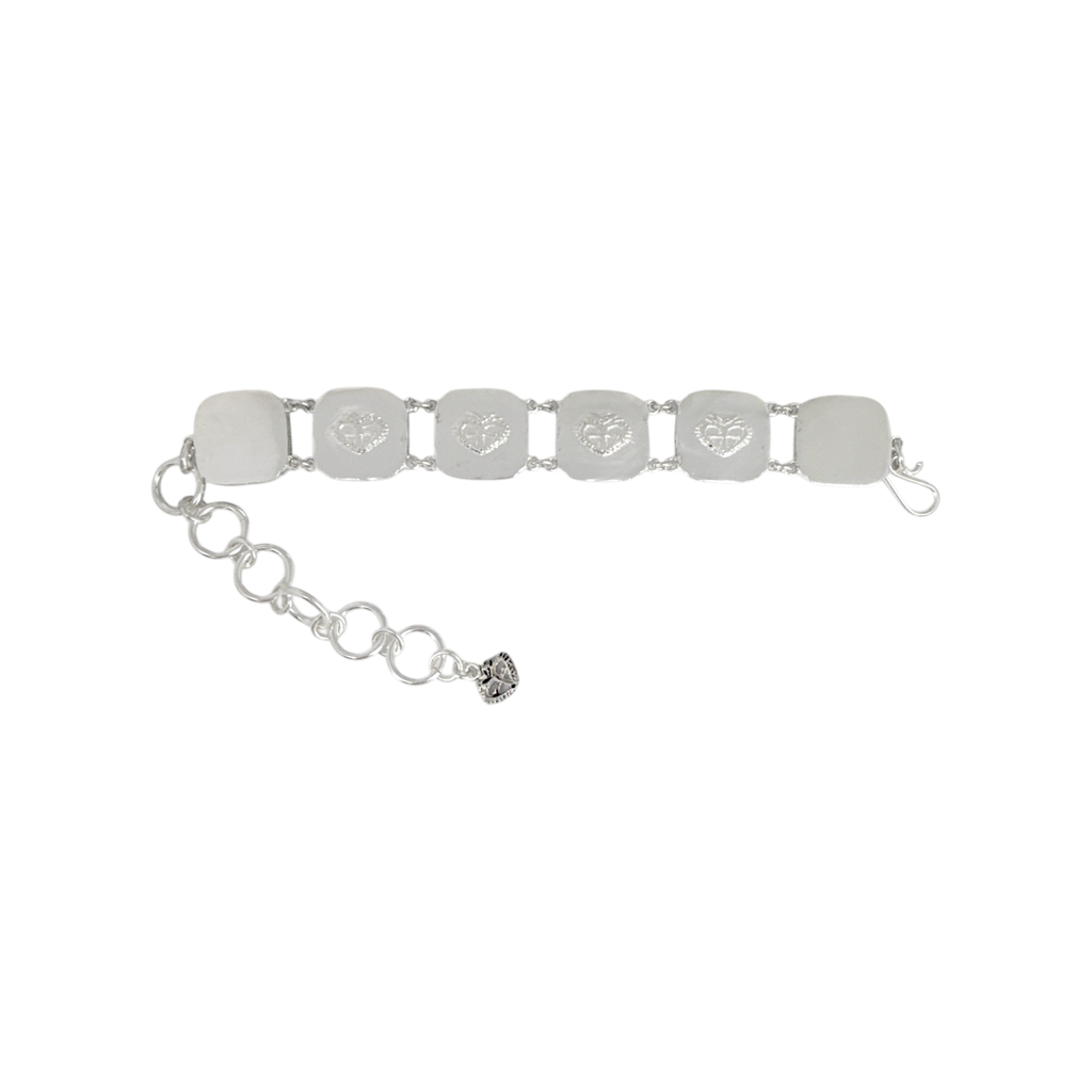 VIRGINS SAINTS & ANGELS VSA San Benito Square Bracelet in Silver Virgins Saints & Angels
