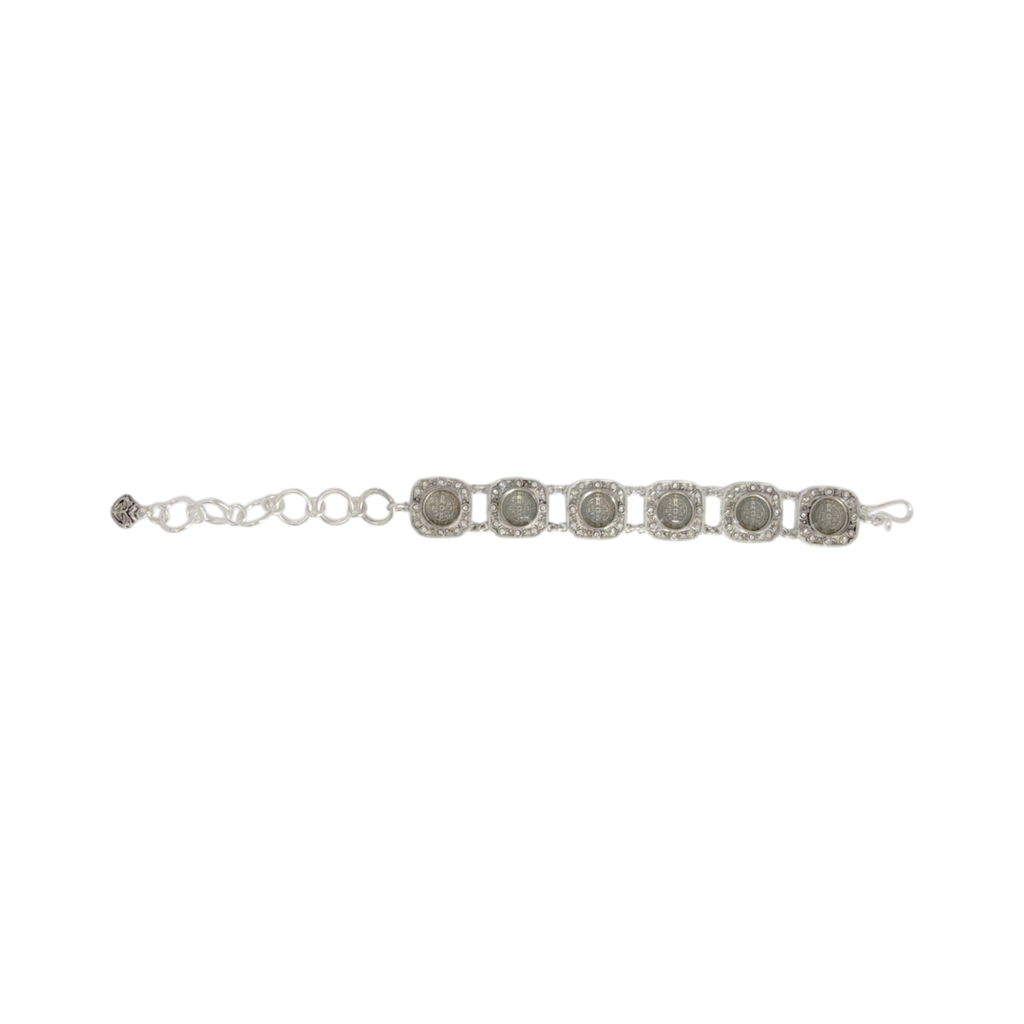 VIRGINS SAINTS & ANGELS VSA San Benito Square Bracelet in Silver Virgins Saints & Angels