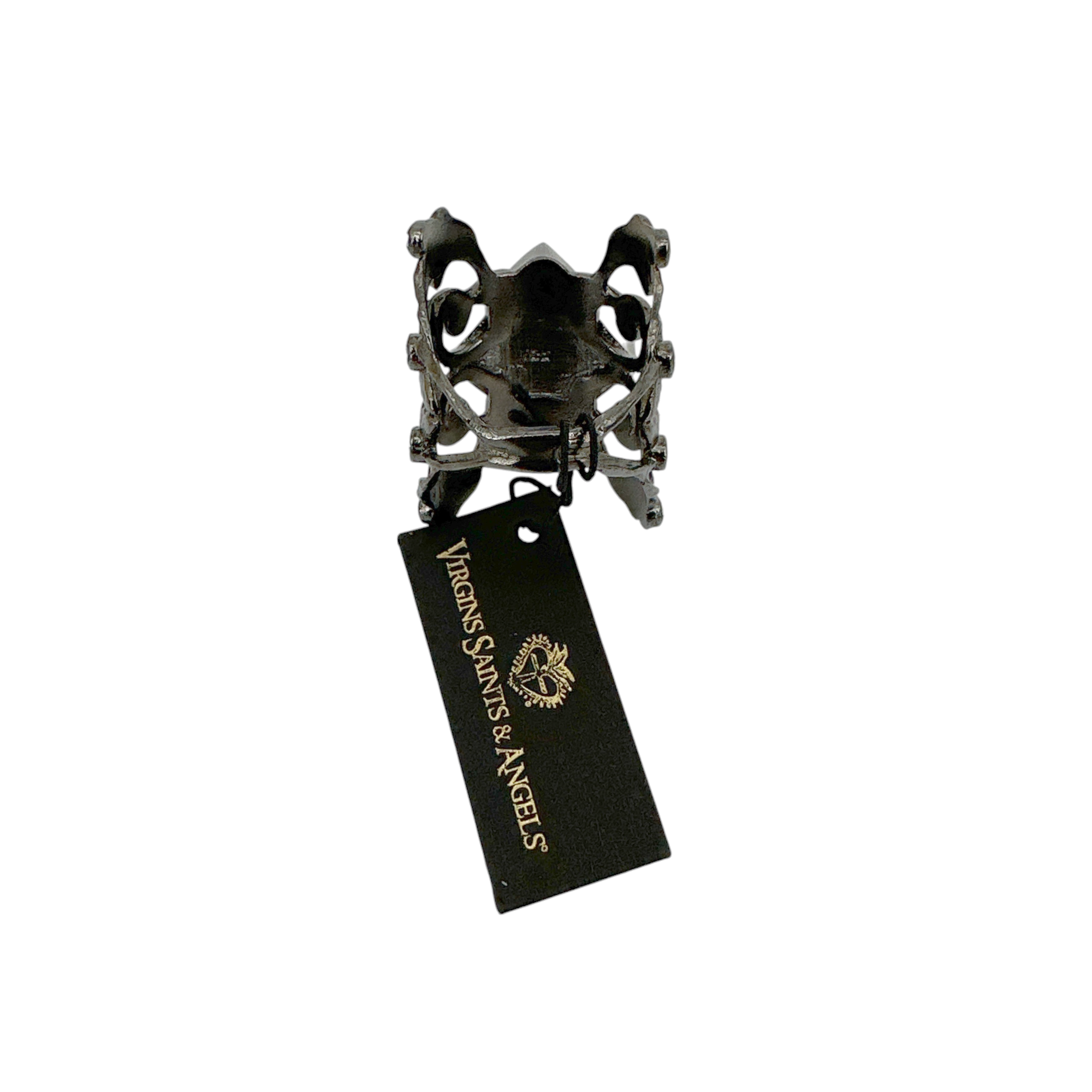 VIRGINS SAINTS & ANGELS VSA Vine Ring Gunmetal Size 7 Virgins Saints & Angels