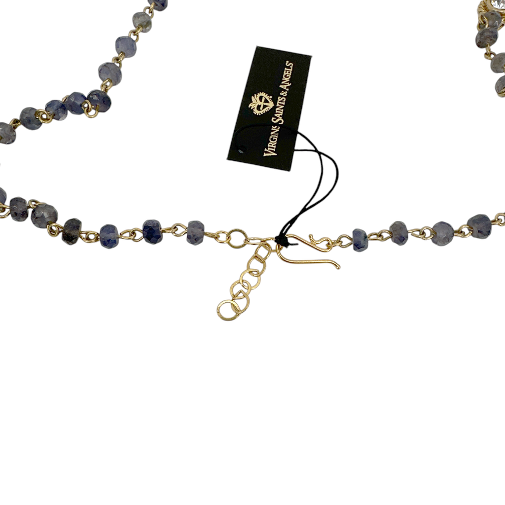 VIRGINS SAINTS & ANGELS VSA Wrap 6mm Semi-Precious Lolite Beads Virgins Saints & Angels