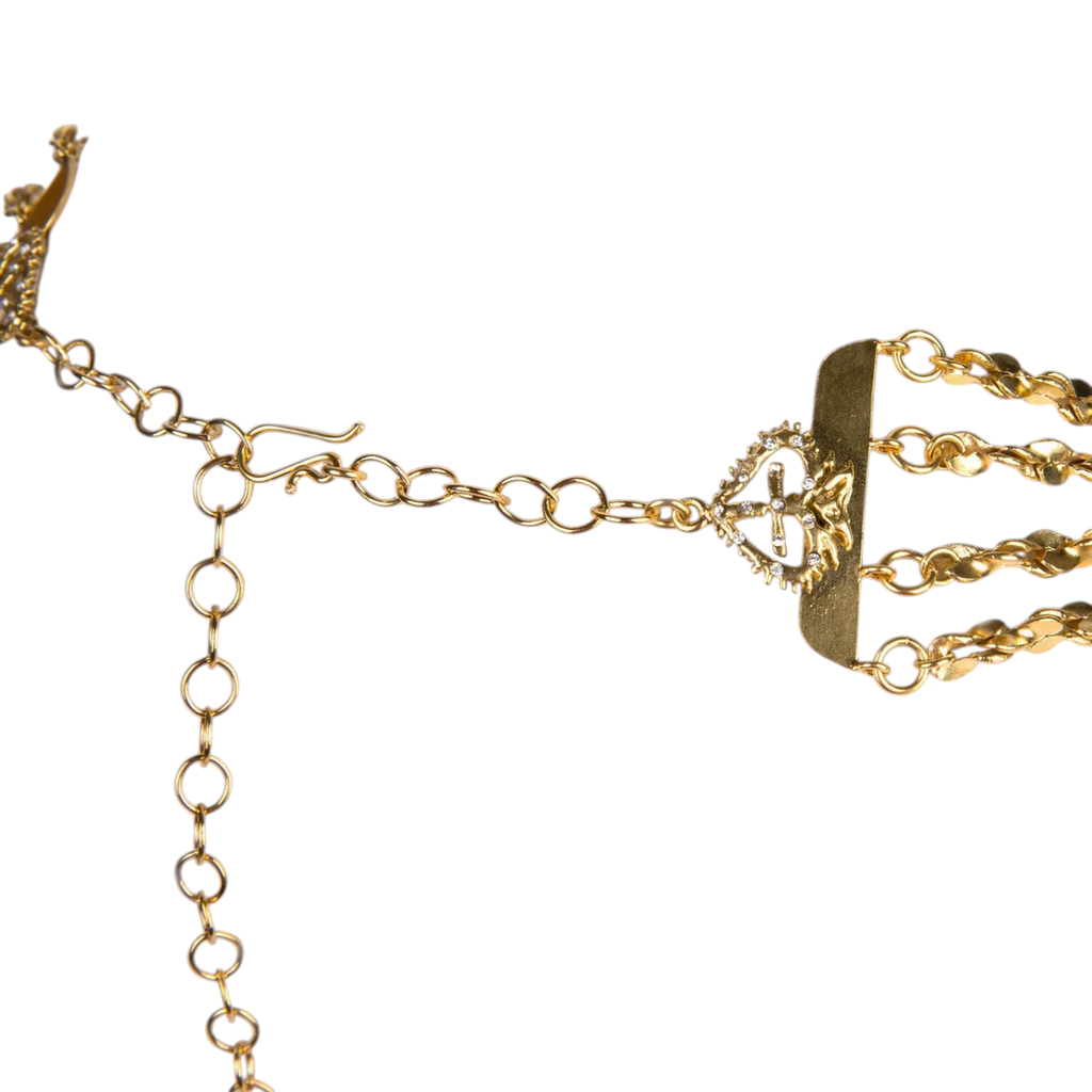 VIRGINS SAINTS & ANGELS VSA Love Chain Necklace in Gold Virgins Saints & Angels