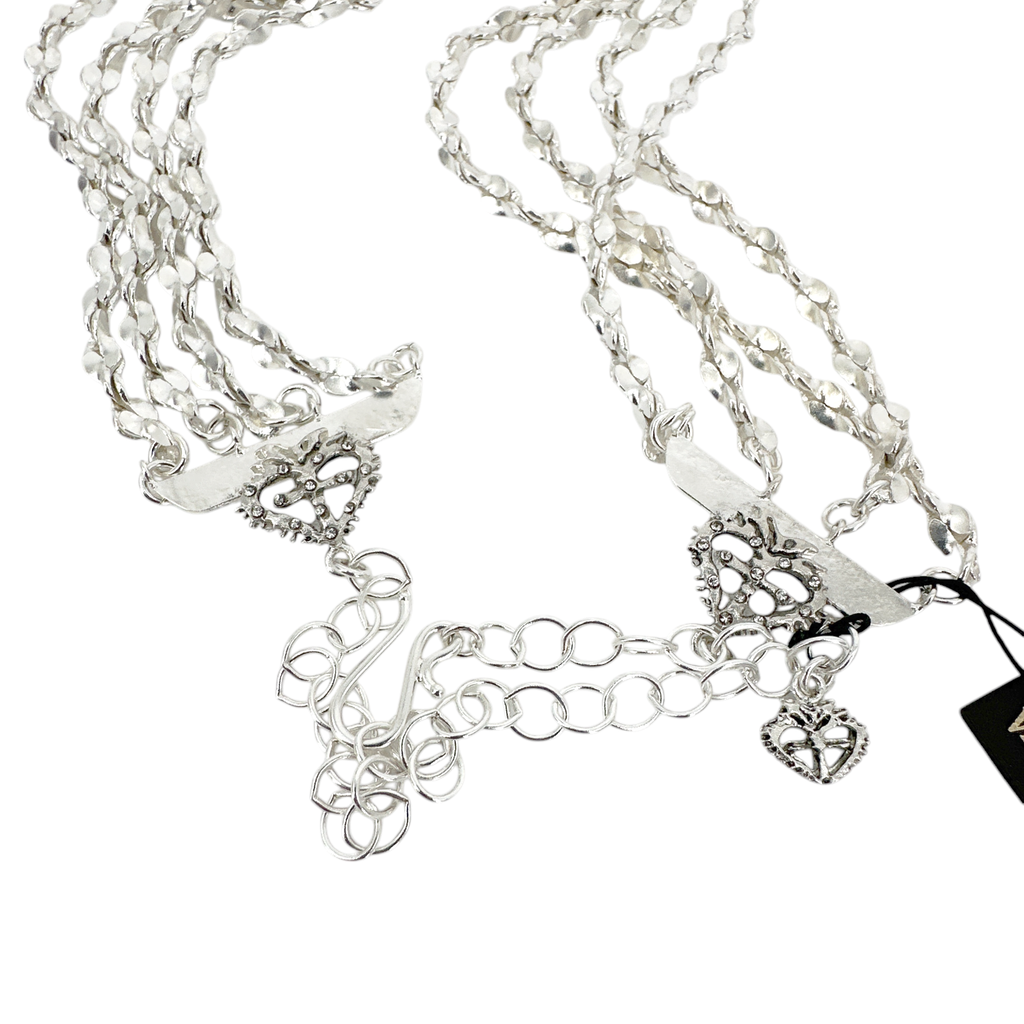 VIRGINS SAINTS & ANGELS VSA Love Chain Necklace in Silver Virgins Saints & Angels