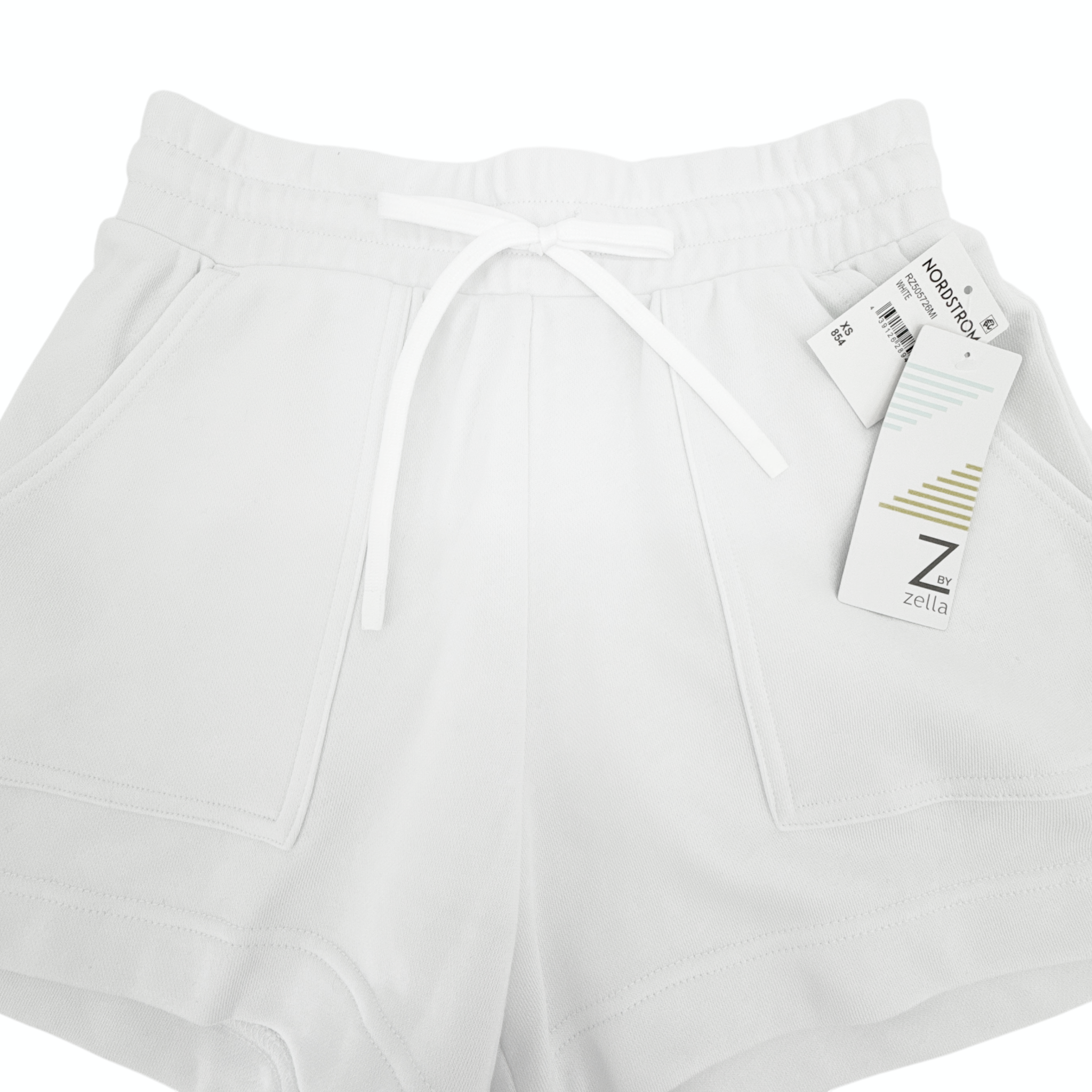 Z by ZELLA Level Up Terry Shorts in White XS Z by Zella