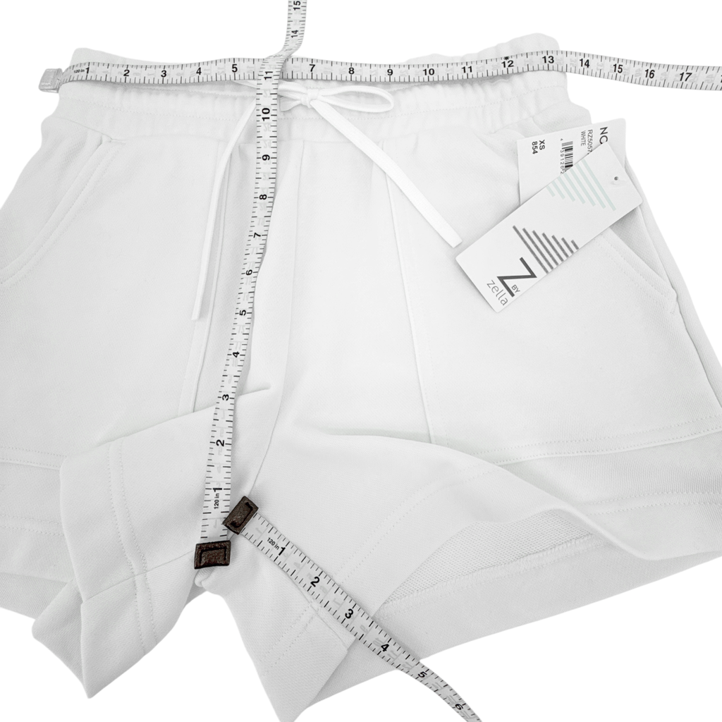 Z by ZELLA Level Up Terry Shorts in White XS Z by Zella