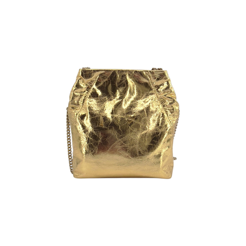 VERONICA BEARD Small Slouch Leather Shoulder Bag in Gold Veronica Beard