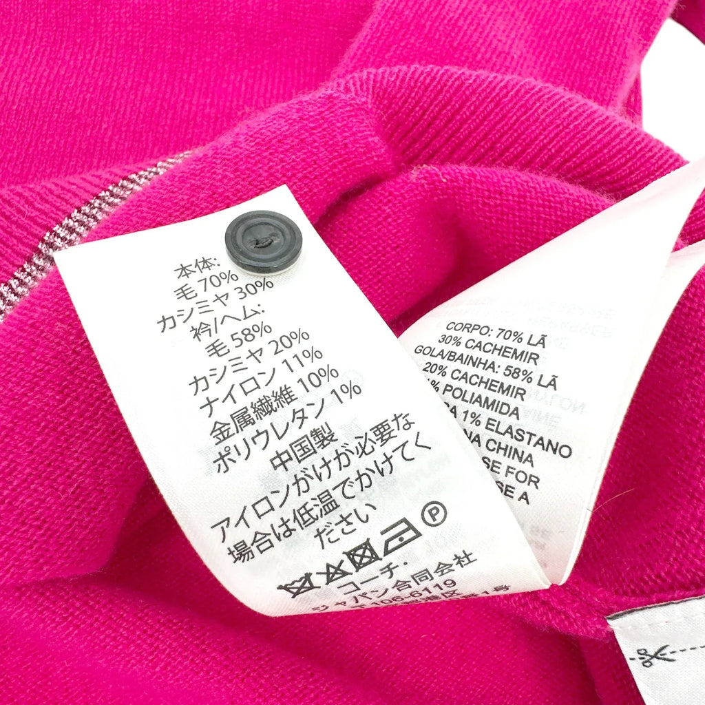 COACH 1941 Rexy Essential Polo Cashmere Sweater L - flyKAMP