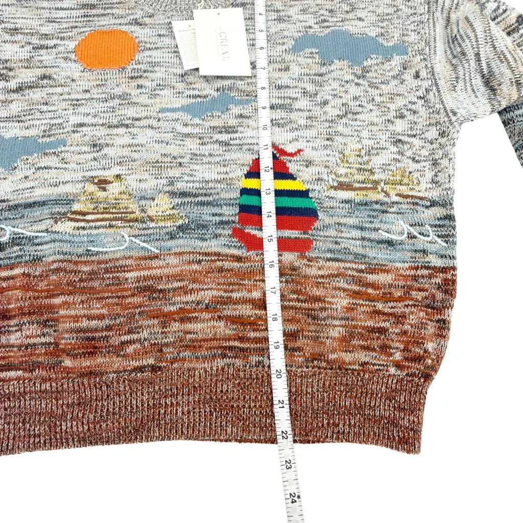 THE GREAT. The Boating Pullover. Sea Breeze Multi 0|XS - flyKAMP