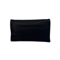 ANN TAYLOR Nappa Leather Foldover Clutch Bag in Black - flyKAMP