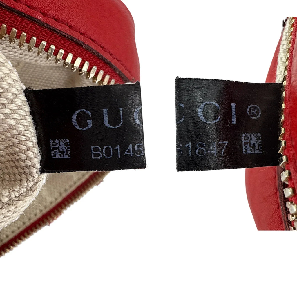 GUCCI Soho Disco Leather Bag in Red - flyKAMP