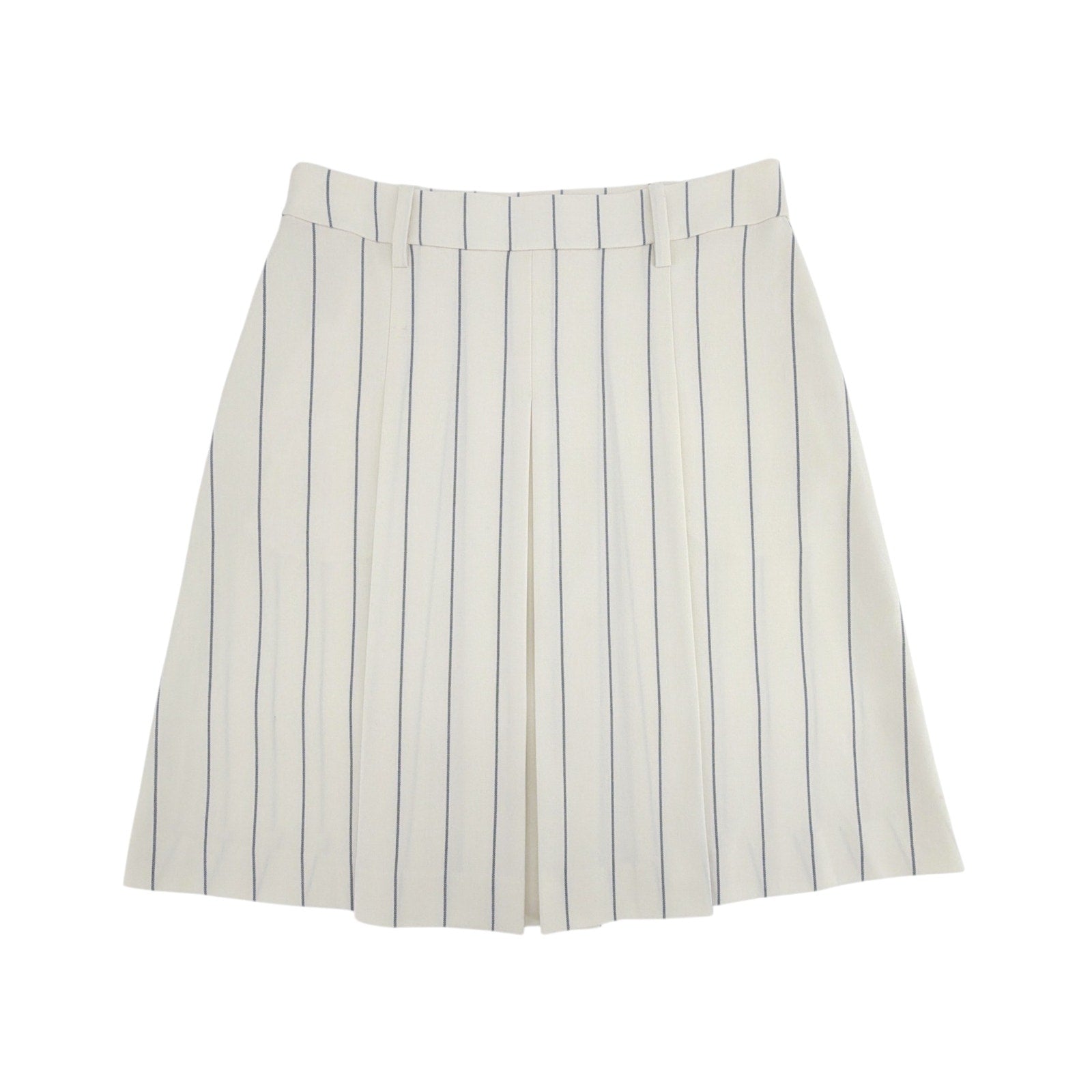 TORY BURCH Wool Performance Golf Skirt in New Ivory Light Stripe 2|XS Tory Burch